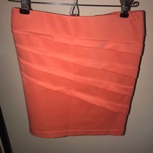 3/$15 Coral bodycon skirt